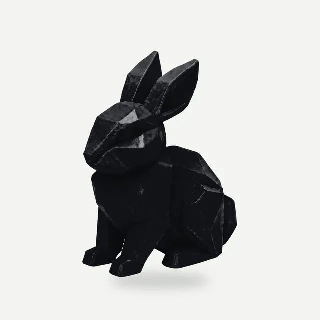 Pieza impresa con PETG HF negro