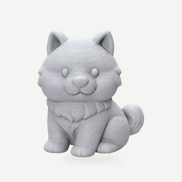 Pieza impresa con PETG Mate gris